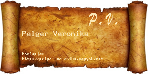 Pelger Veronika névjegykártya